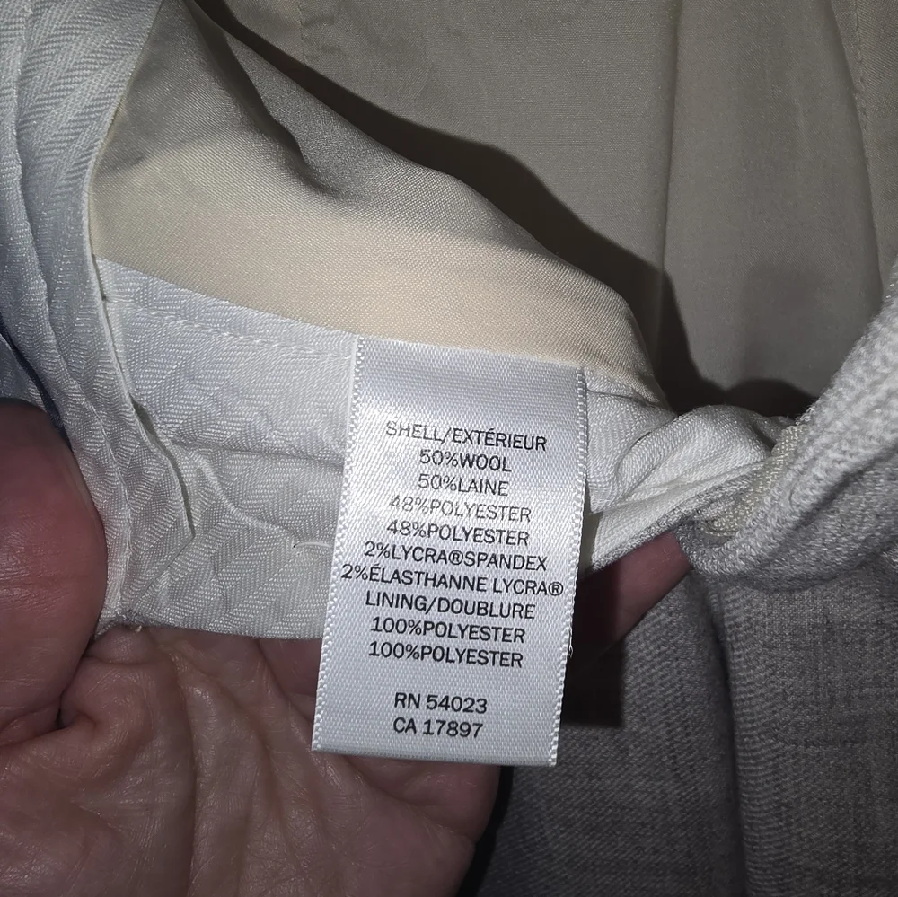 Banana Republic Subtle Gray Trousers sz 8 - Picture 8 of 11